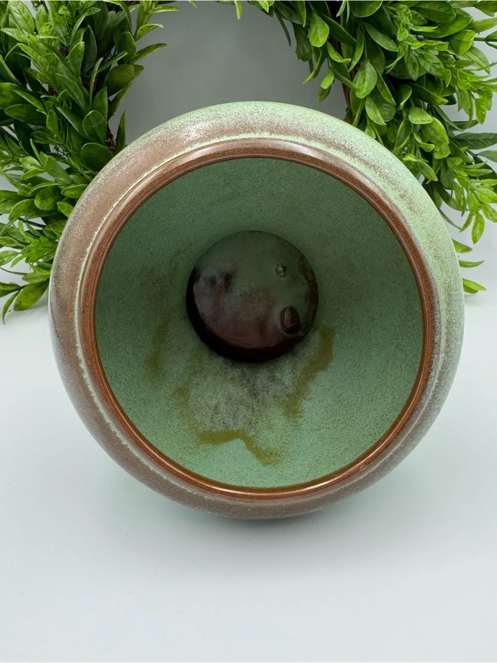 Frankoma Pottery Plainsman Green Planter 22S